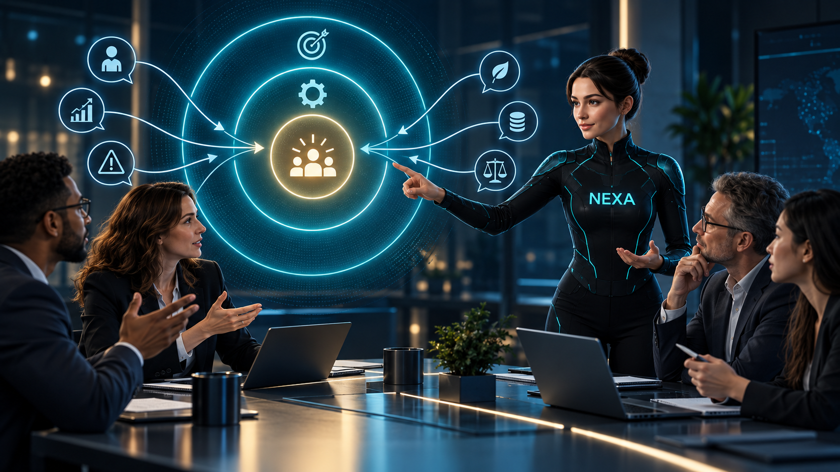 NEXA structuring a project kick-off around WHY HOW and WHAT