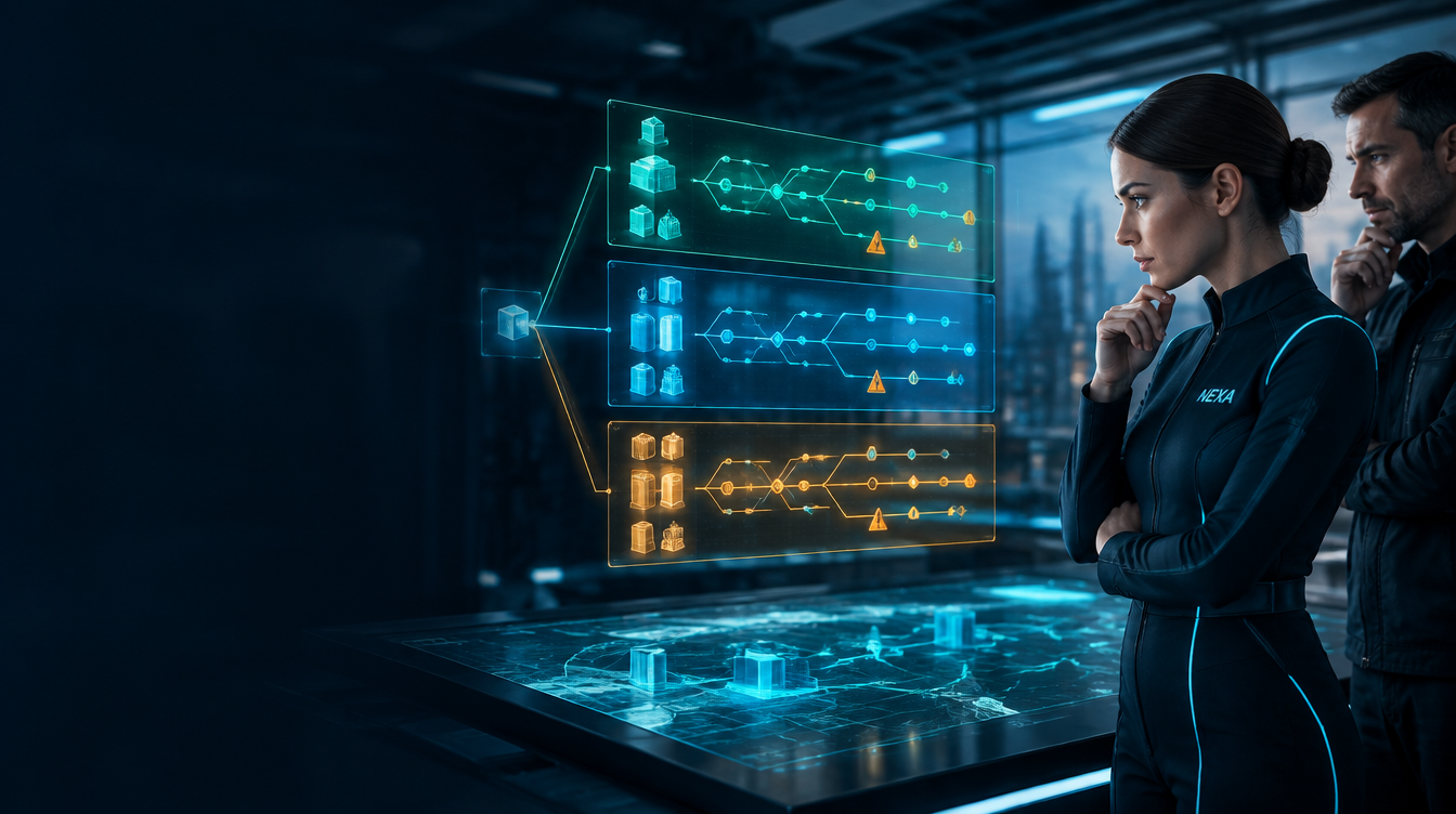 NEXA comparing alternative plans, dependencies and risks